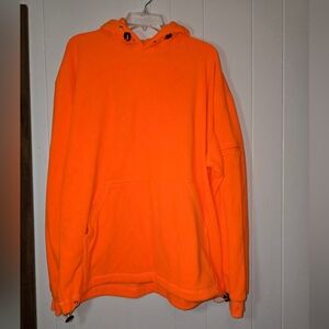 Hunters Orange fleece hoodie by Trophy Apparel. NWOT